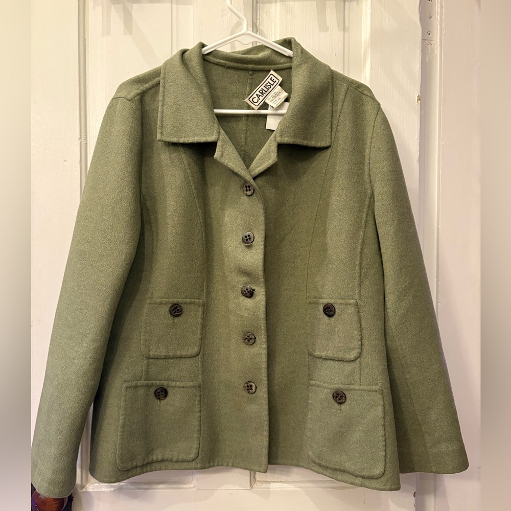 Carlisle Green Wool Blazer